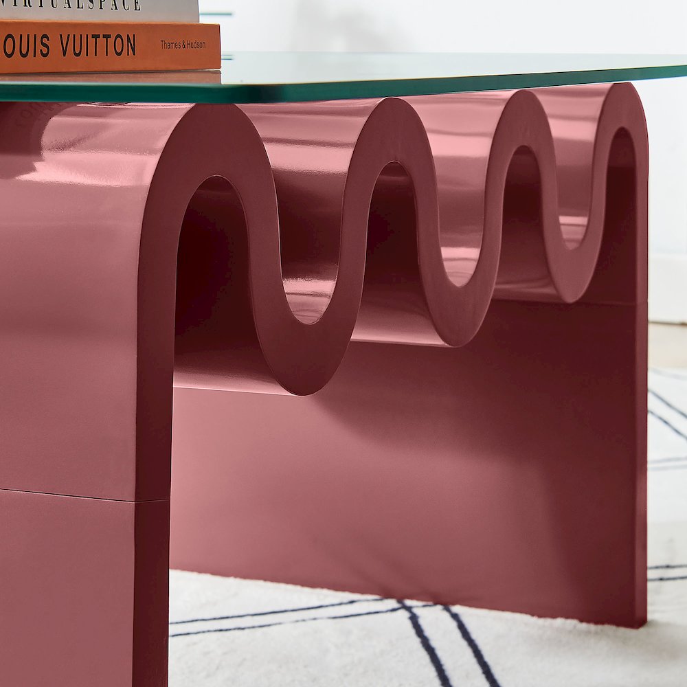 Ondine Glass Top Coffee Table