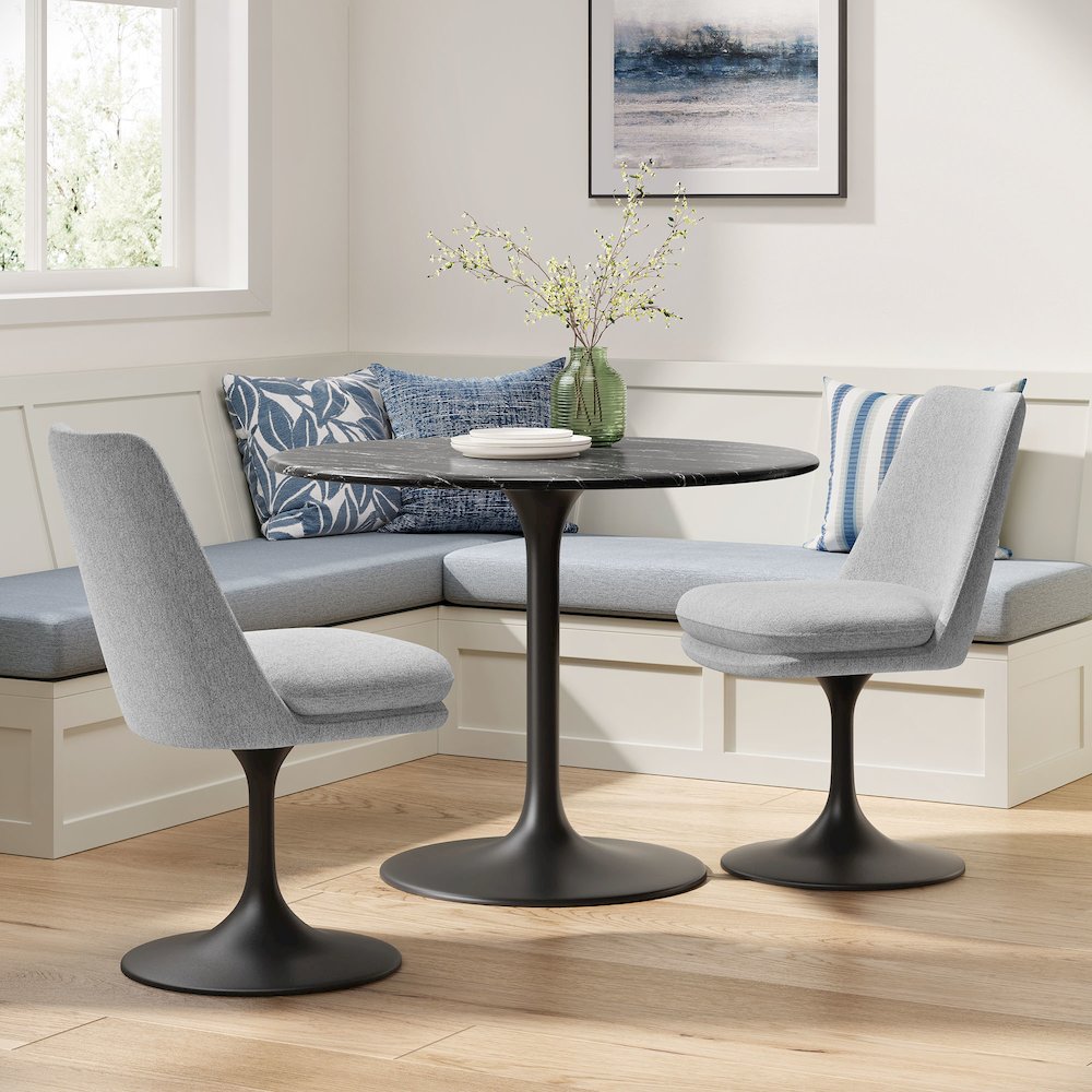 Lippa Swivel Dining Upholstered Side Chair