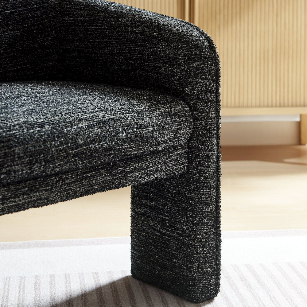 Greer Boucle Fabric Upholstered Accent Armchair