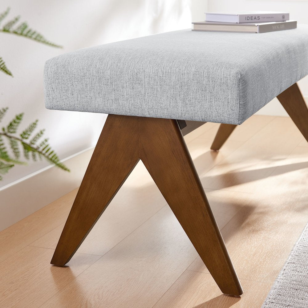 Lyra 47" Fabric Upholstered Bench
