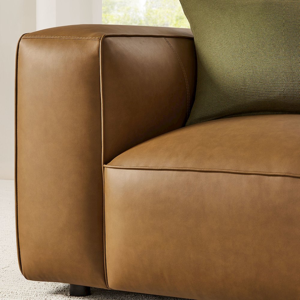 Auren Upholstered Vegan Leather Modular Armchair