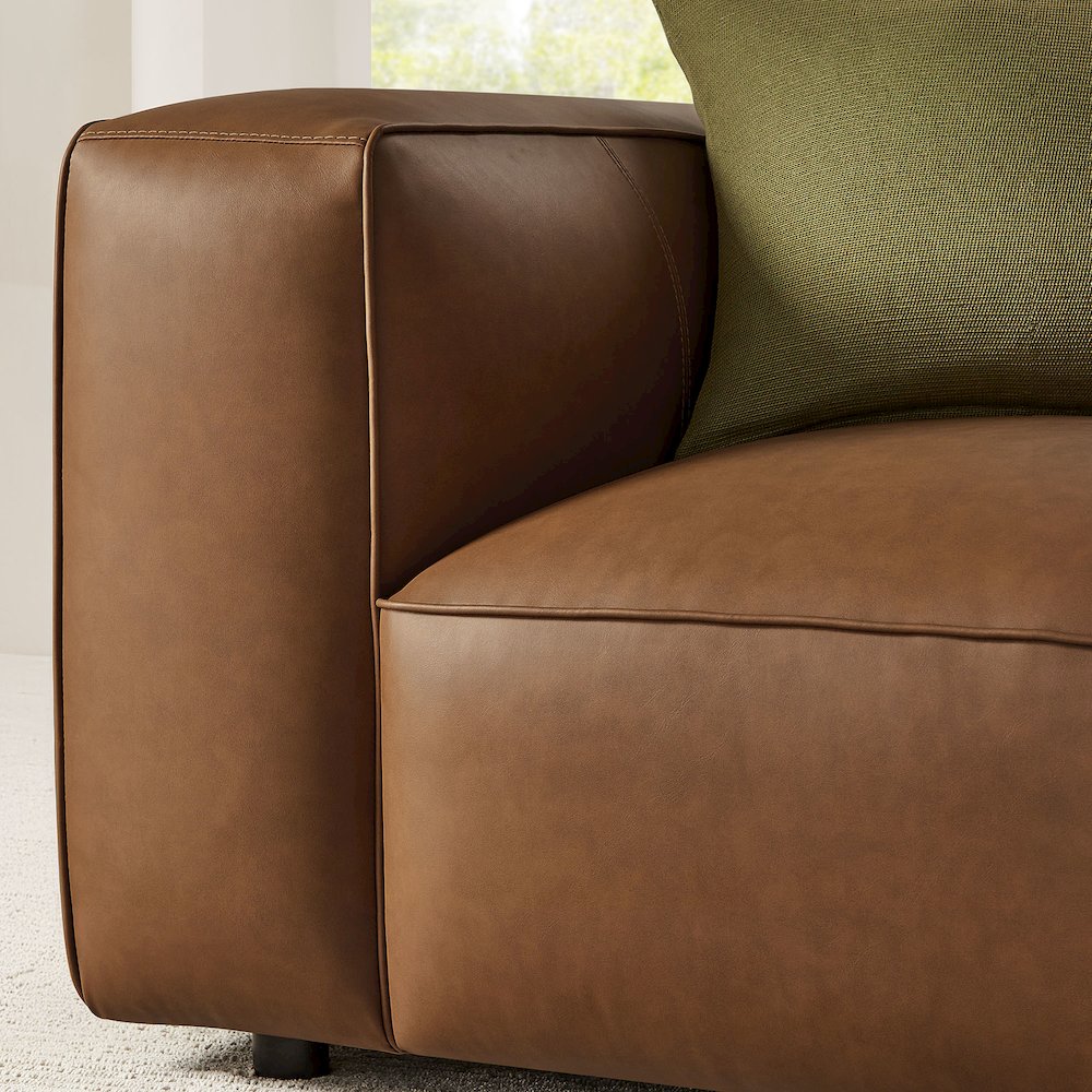 Auren Upholstered Vegan Leather Modular Armchair