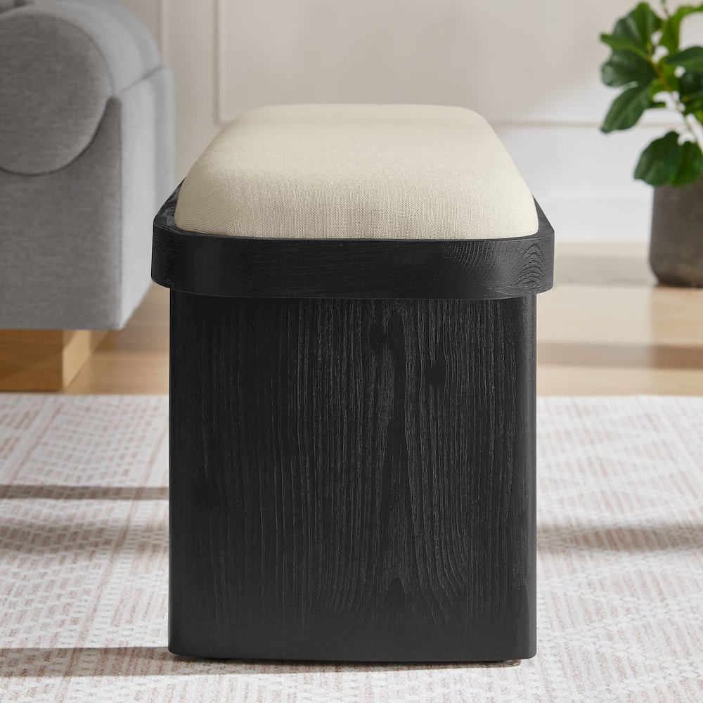 Iver 43" Upholstered Wood Accent Bench