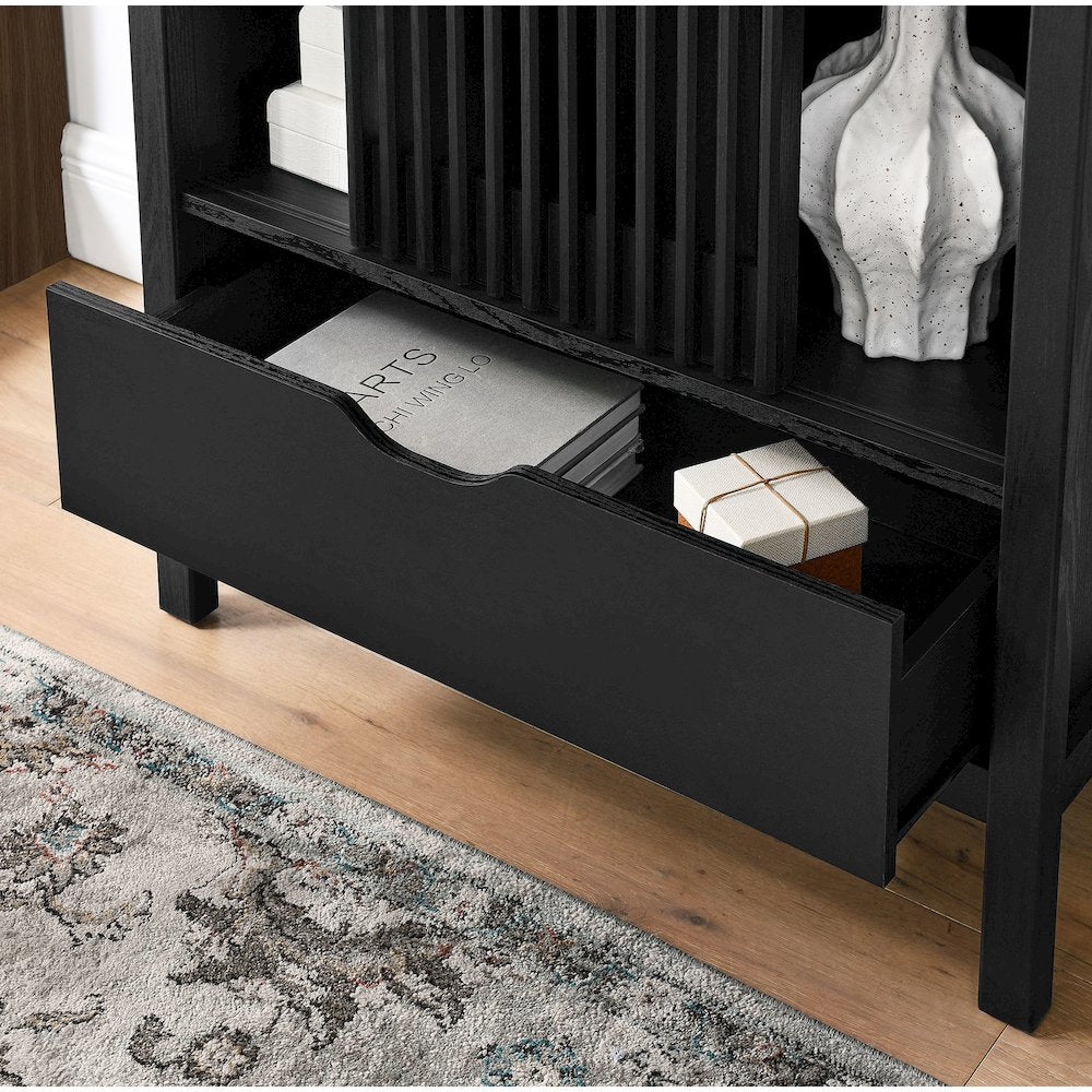 Vaughn 71" Arched Storage Display Cabinet