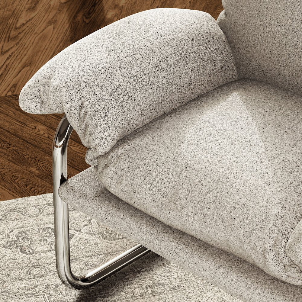 Ansel Boucle Fabric Accent Chair