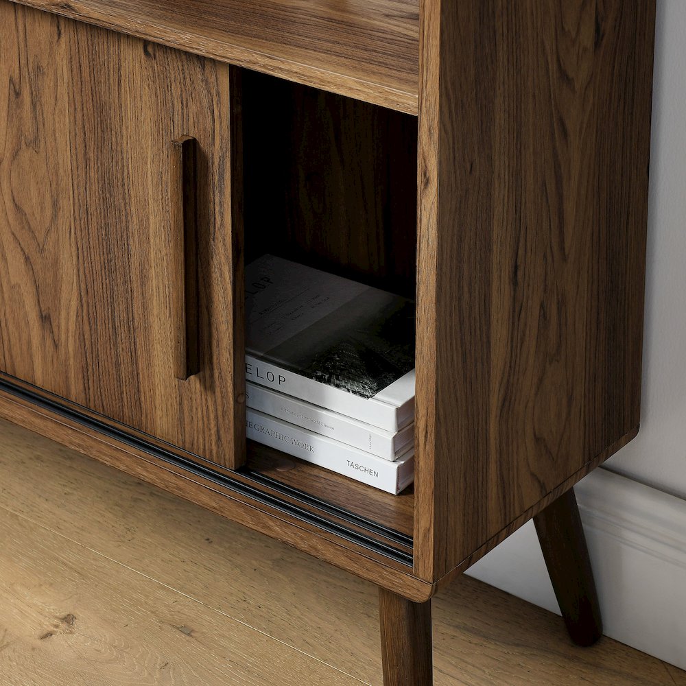 Transmit 45" Bookcase with Sliding Doors