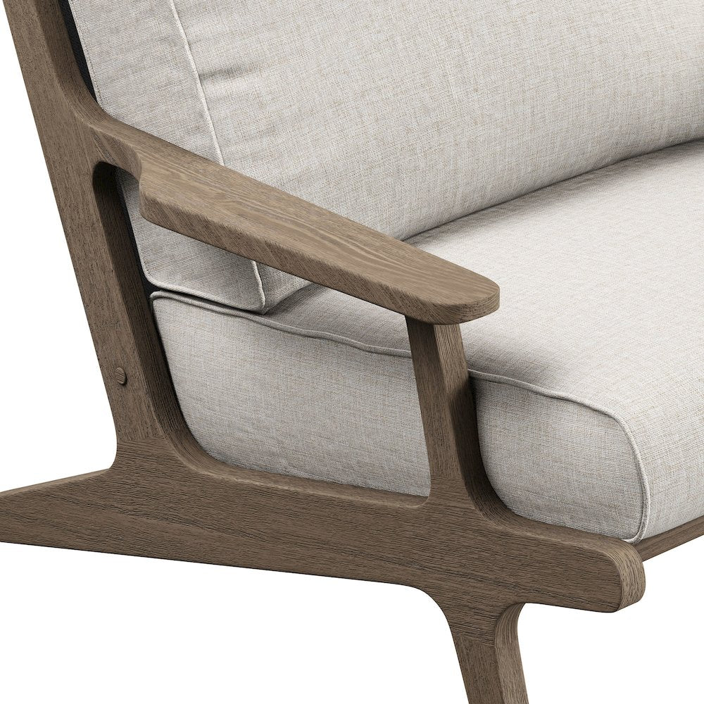 Saratoga Outdoor Patio Teak Wood Armchair