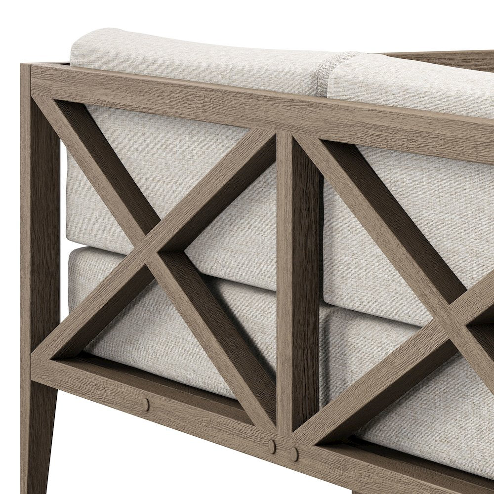 Northlake Outdoor Patio Teak Loveseat