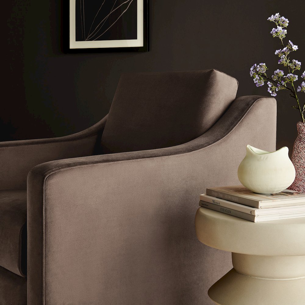 Liora Performance Velvet Armchair