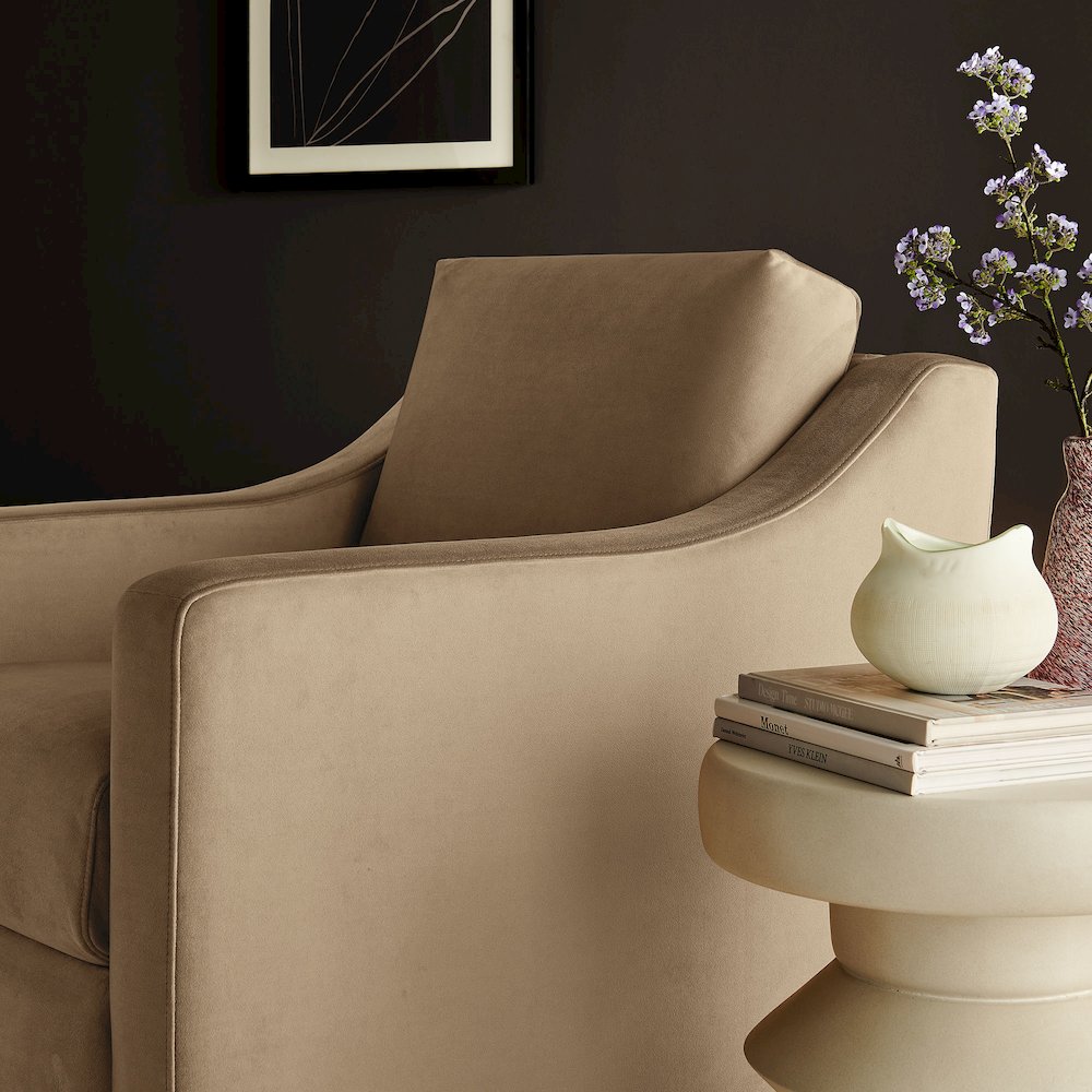Liora Performance Velvet Armchair