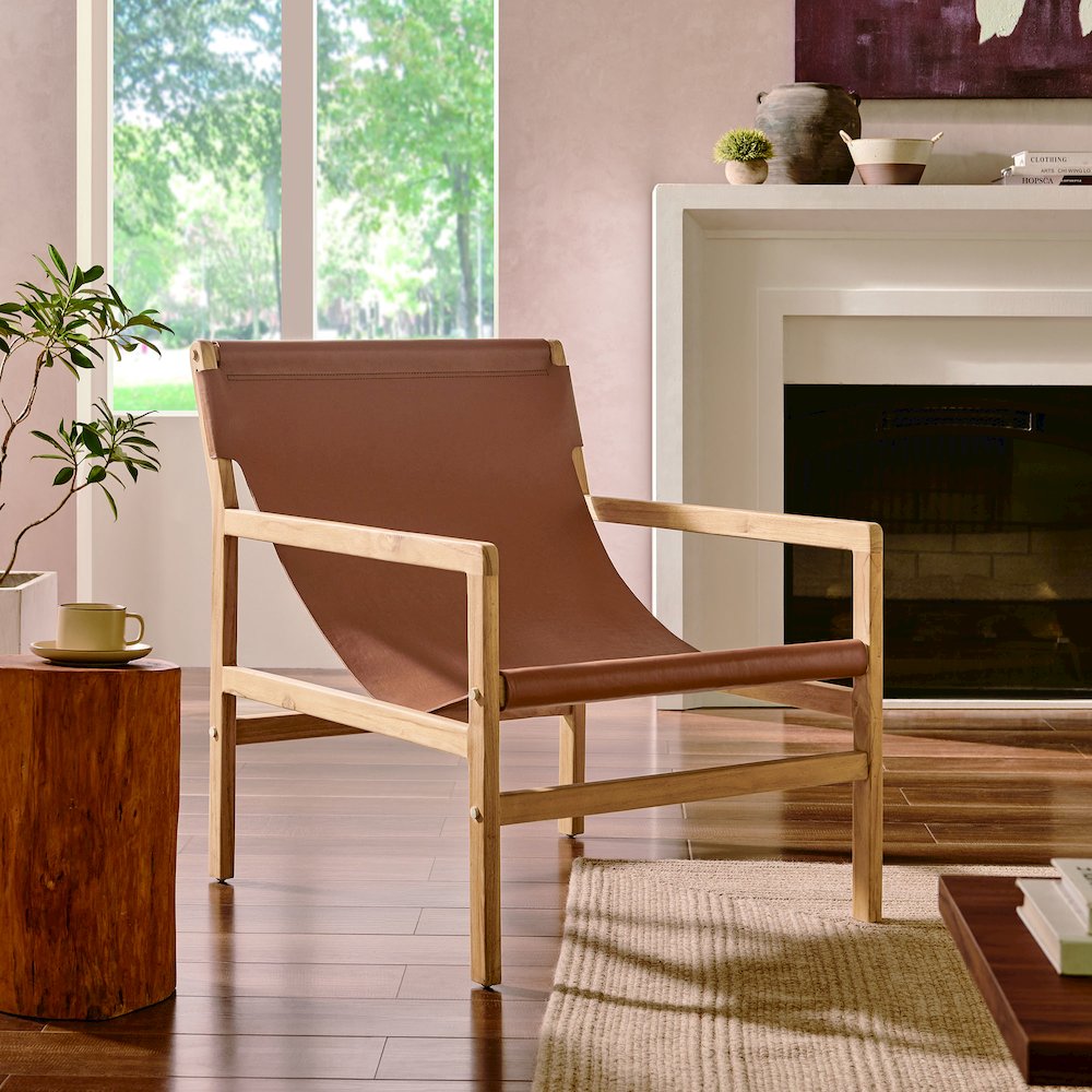 Sonora Leather Sling Chair