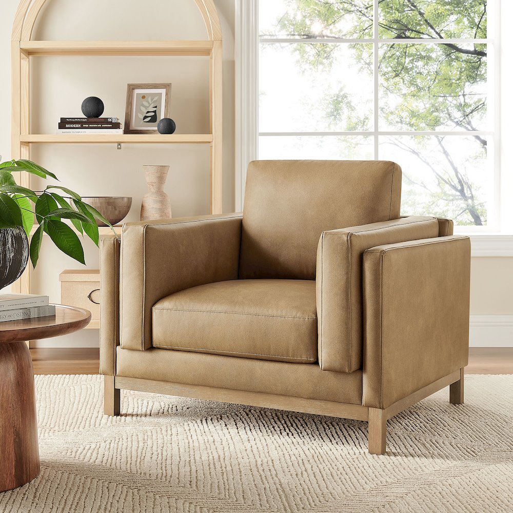 Roscoe Vegan Leather Armchair
