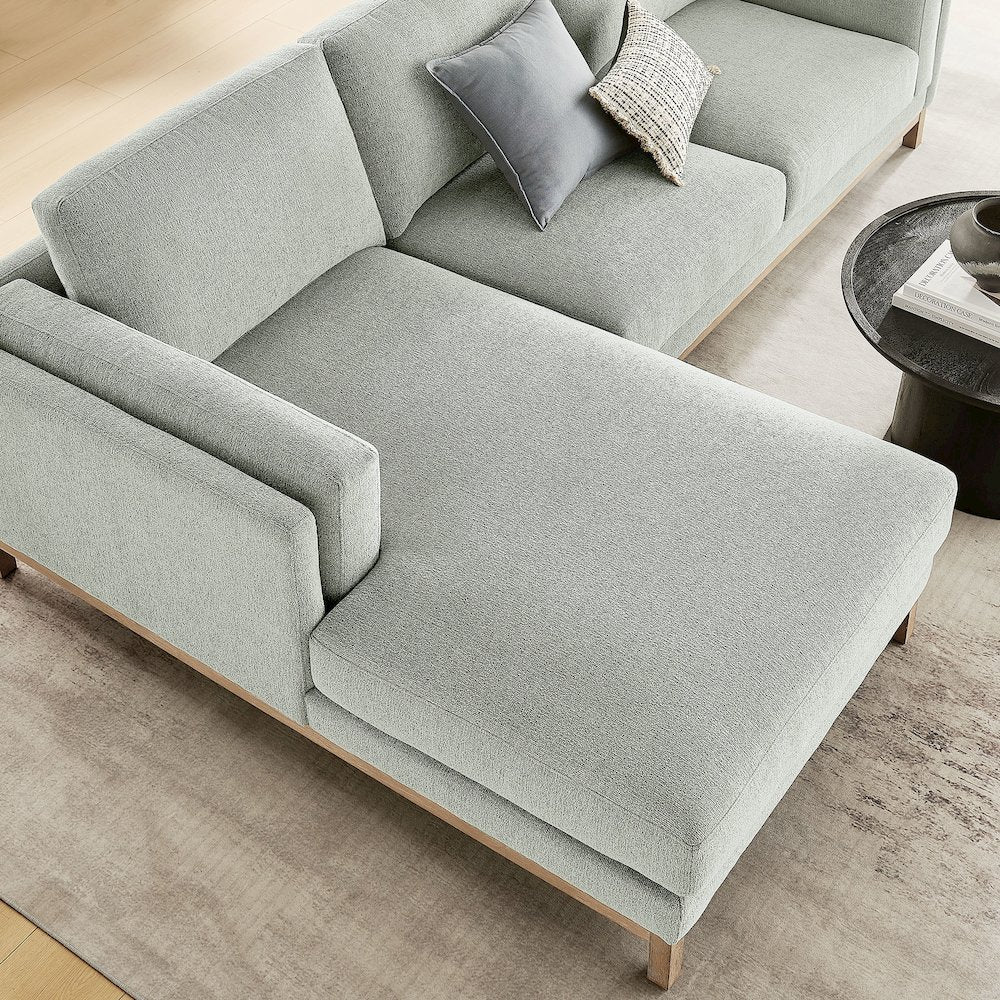 Roscoe Left-Facing Fabric Sectional Sofa with Chaise