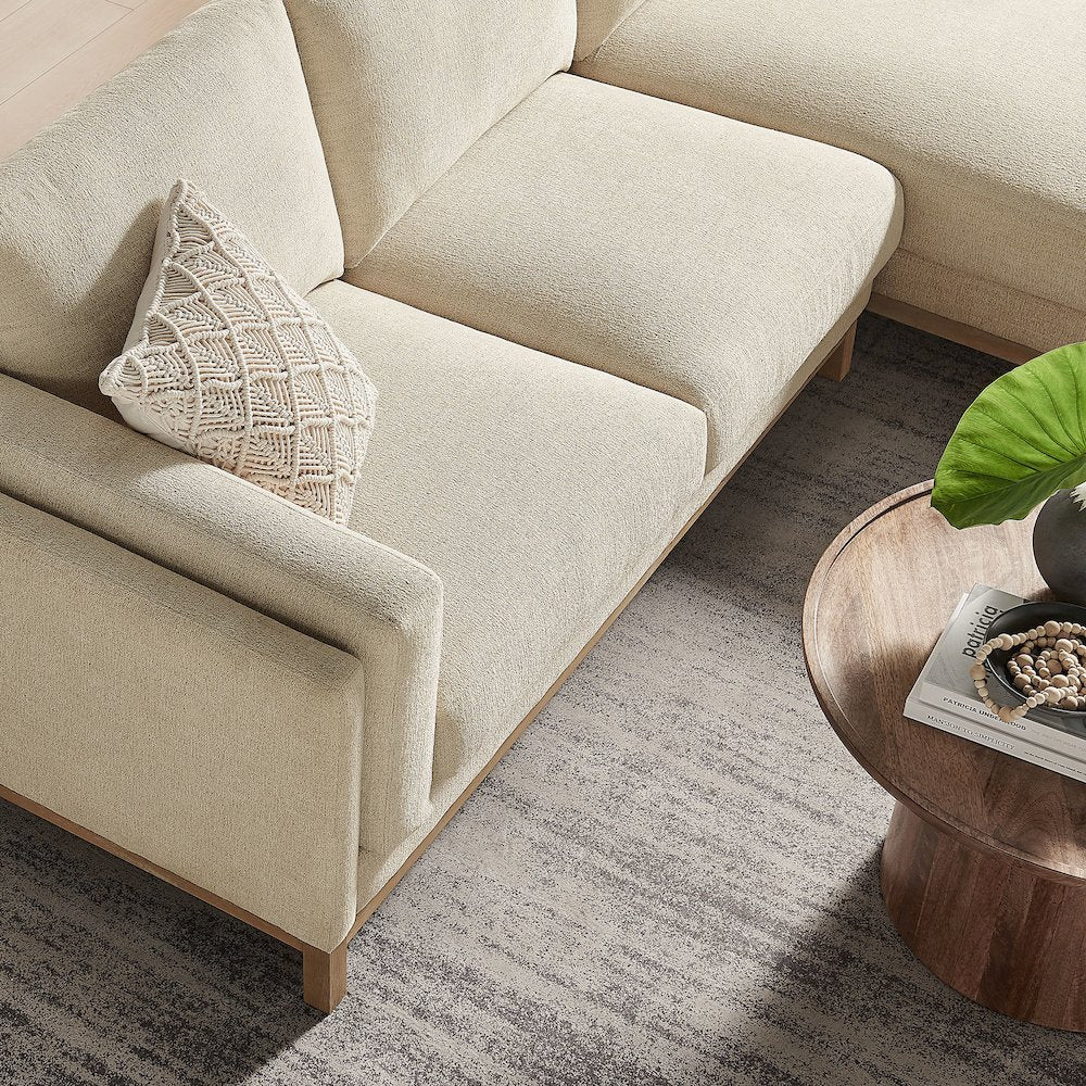 Roscoe Right-Facing Fabric Sectional Sofa with Chaise
