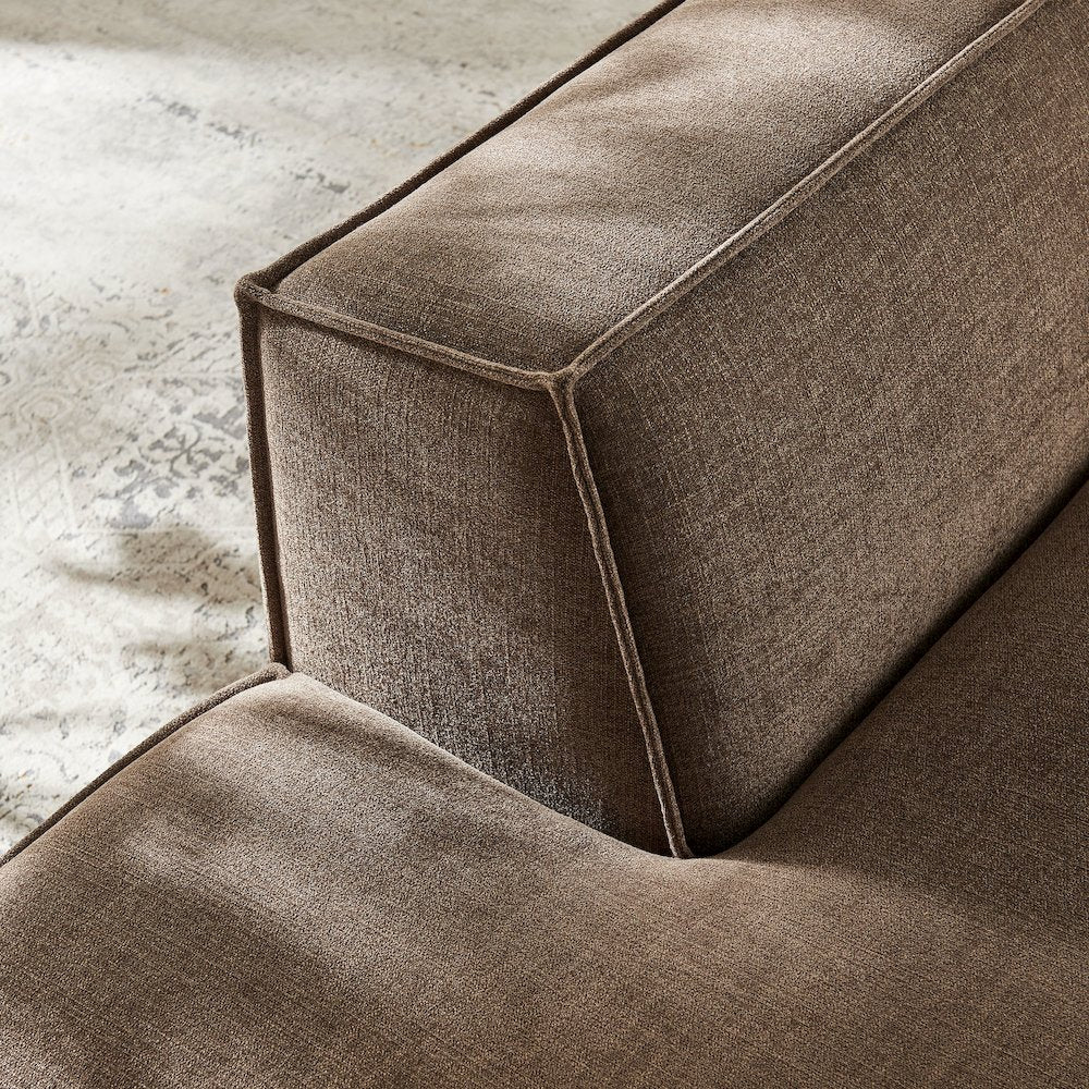 Restore Performance Fabric Upholstered Left-Facing Armless Modular Chaise