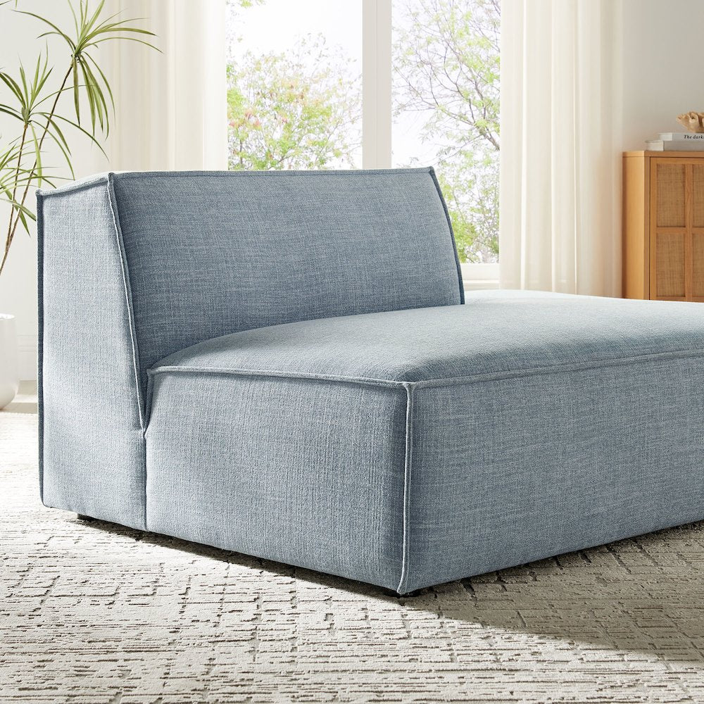Restore Performance Fabric Upholstered Right-Facing Armless Modular Chaise
