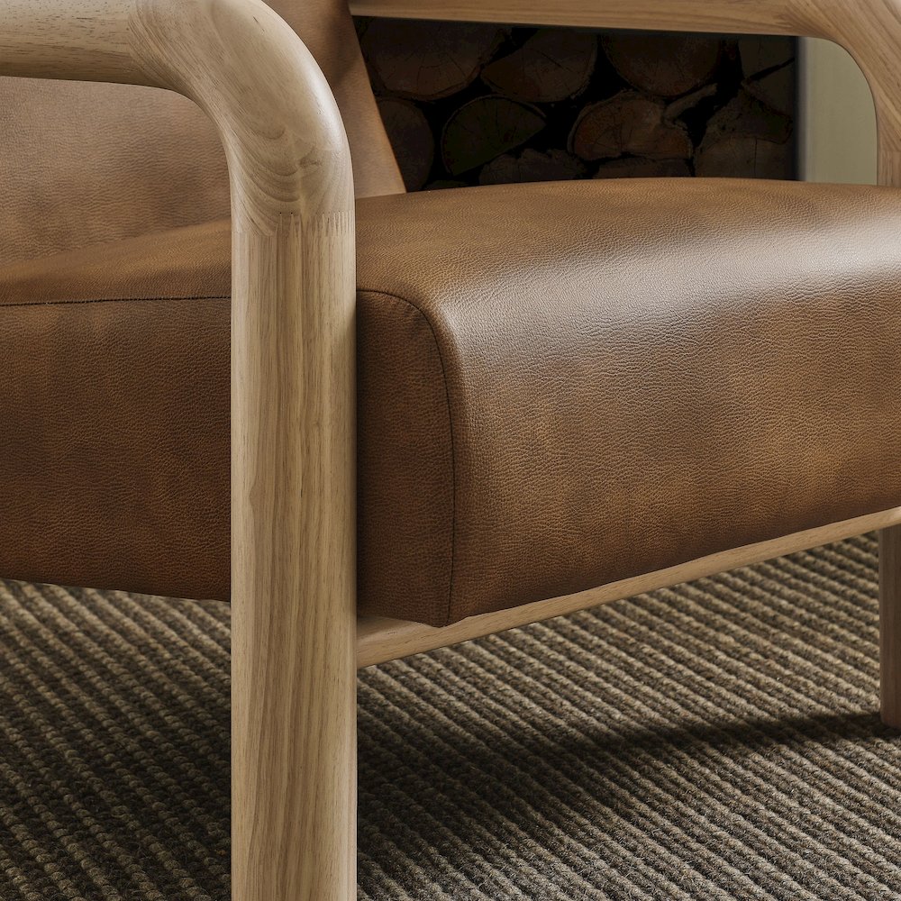 Sereno Vegan Leather Accent Chair