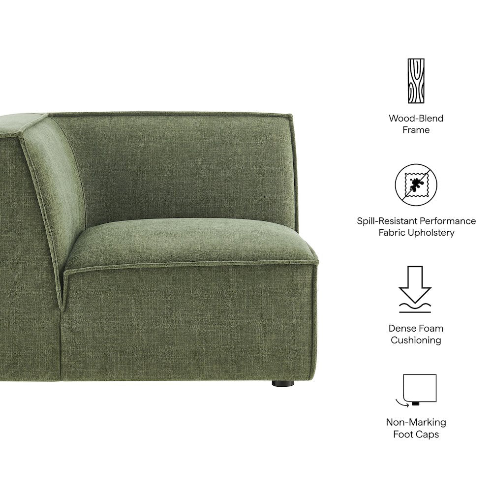 Restore Performance Fabric Upholstered Modular Corner Chair