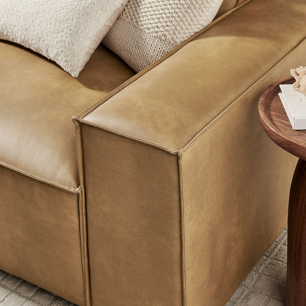 Restore 3-Piece Vegan Leather Modular Sofa Set