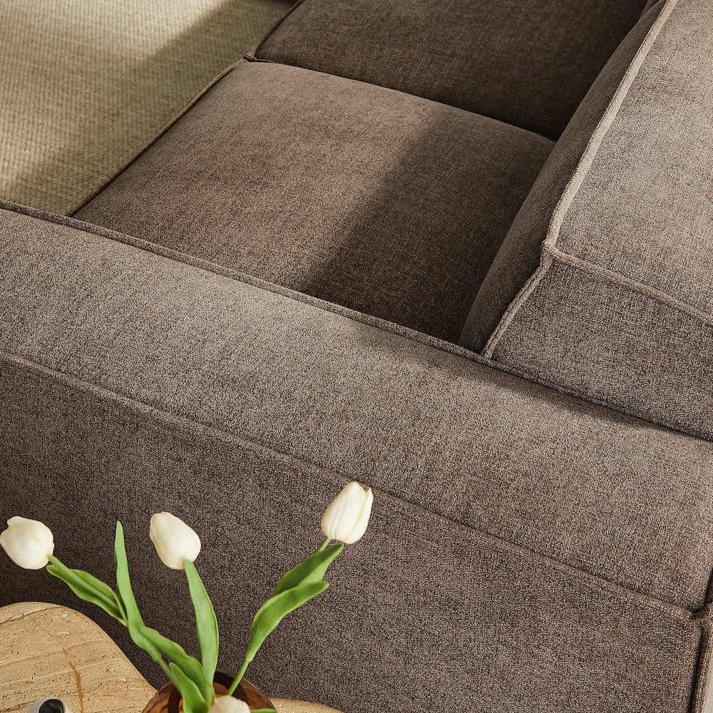 Restore 5-Piece Performance Fabric Upholstered Modular L-Shaped Sofa