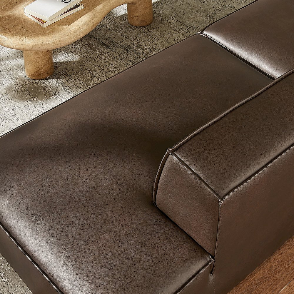 Restore 2-Piece Vegan Leather Modular Loveseat