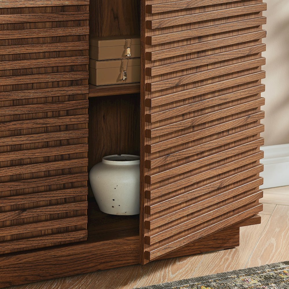 Render 2-Door Fluted Accent Cabinet