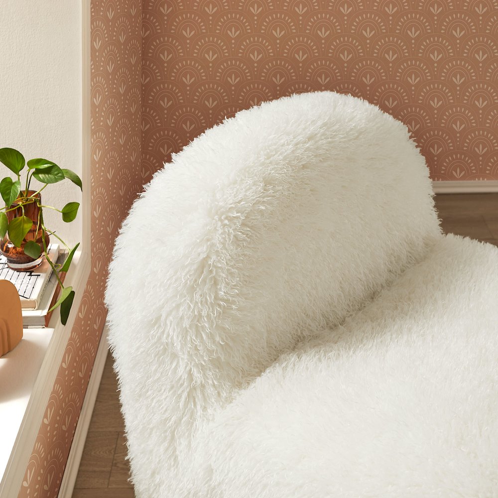 Mina Faux Fur Accent Chair