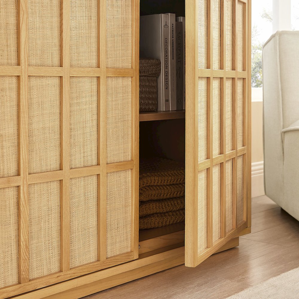 Aiko 39 Inch Japandi Accent Cabinet