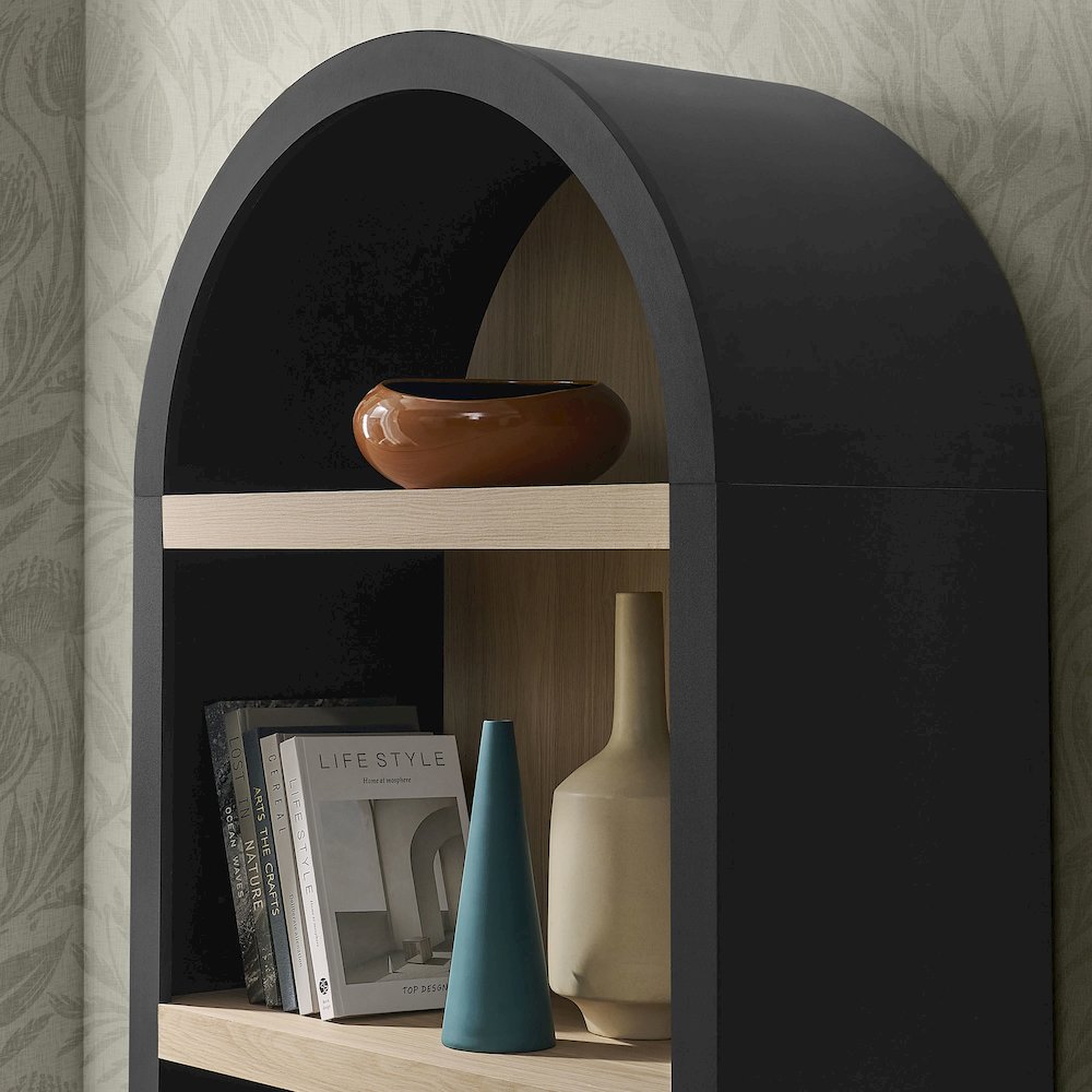 Caleb 4 Arched Display Shelf Bookcase