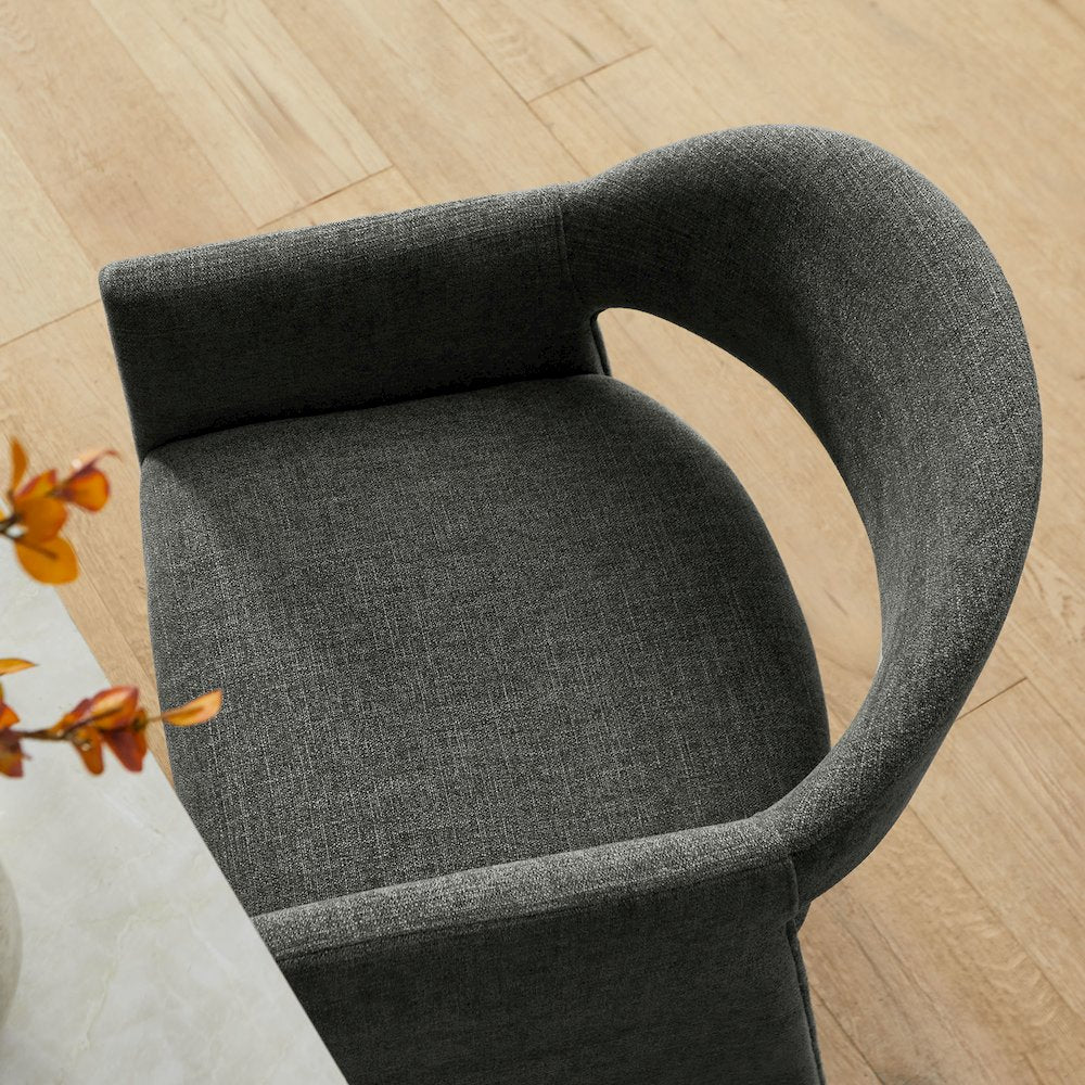 Talia 37 Inch Upholstered Fabric Counter Stool