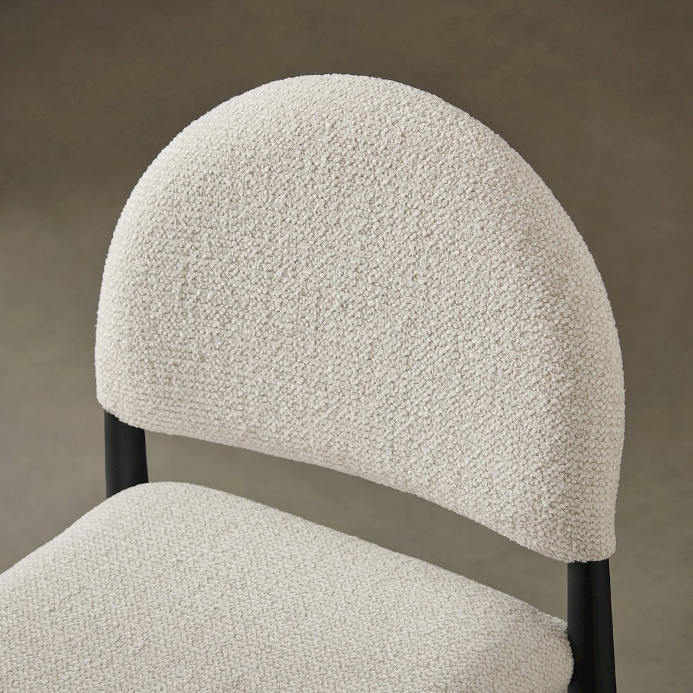 Hayley Upholstered Fabric Counter Stools Set of 2