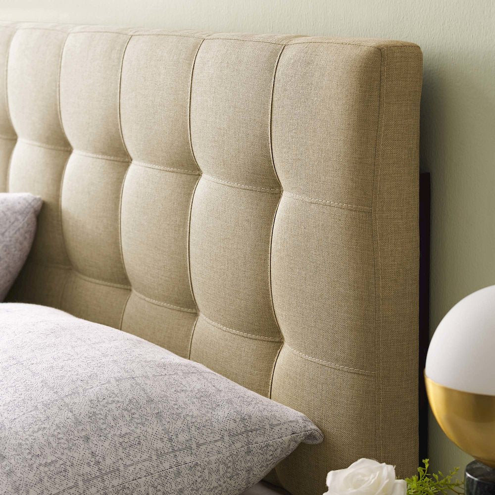 Lily Upholstered Fabric Queen Headboard