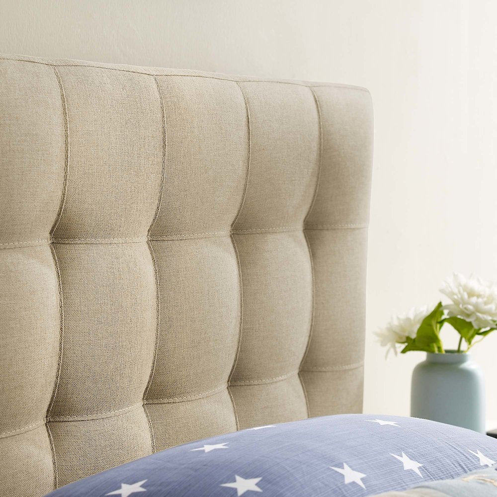 Lily Upholstered Fabric Twin Headboard
