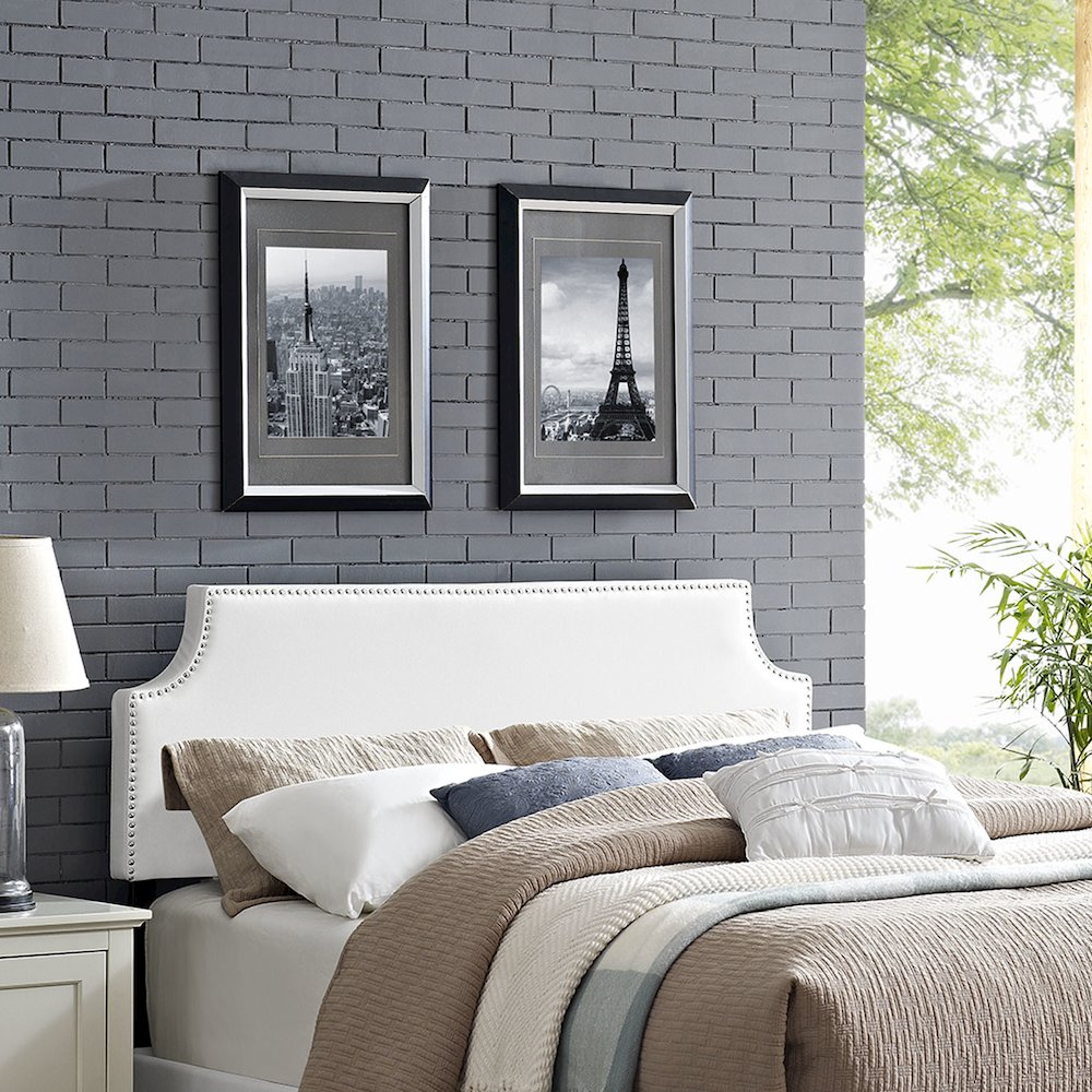 Laura Upholstered Vinyl Full Headboard