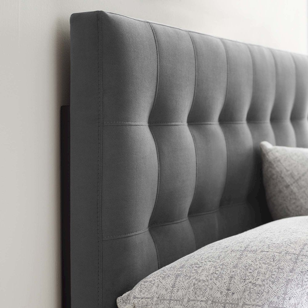 Lily Biscuit Tufted Performance Velvet Full Headboard