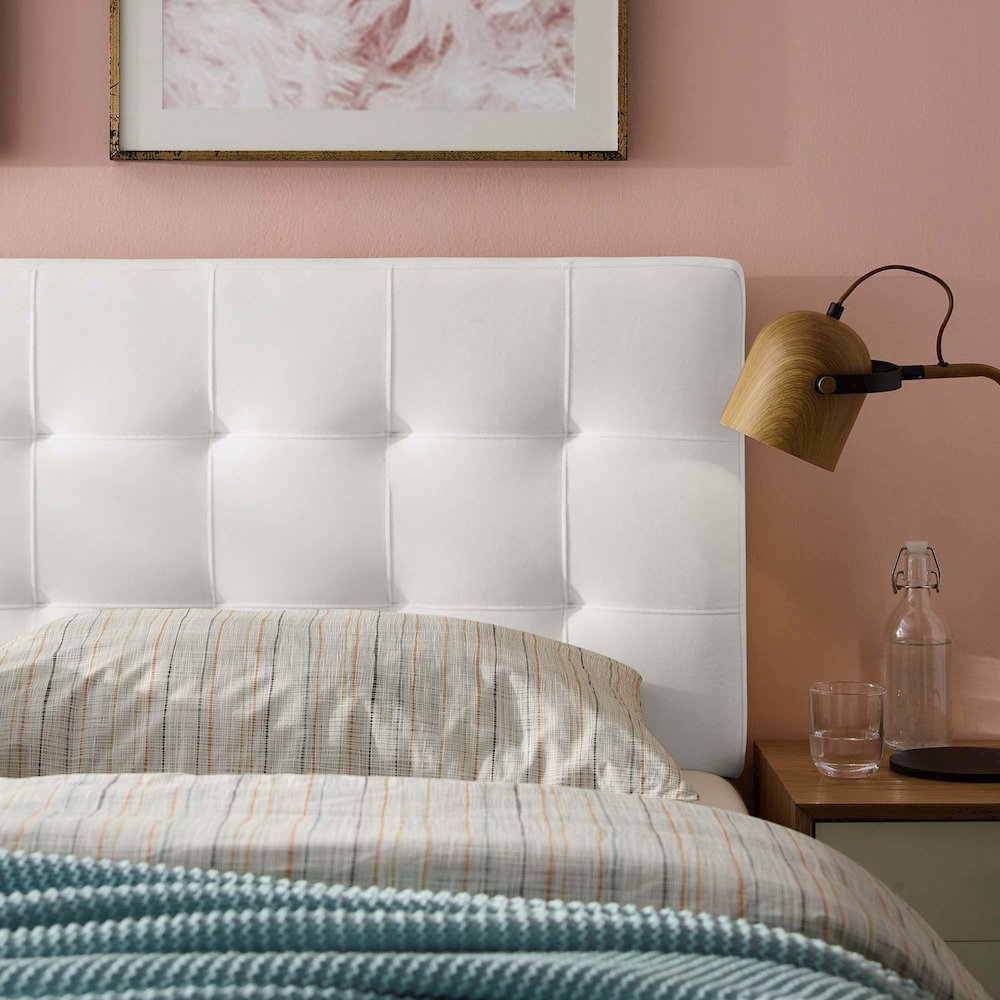 Lily Biscuit Tufted Performance Velvet Full Headboard