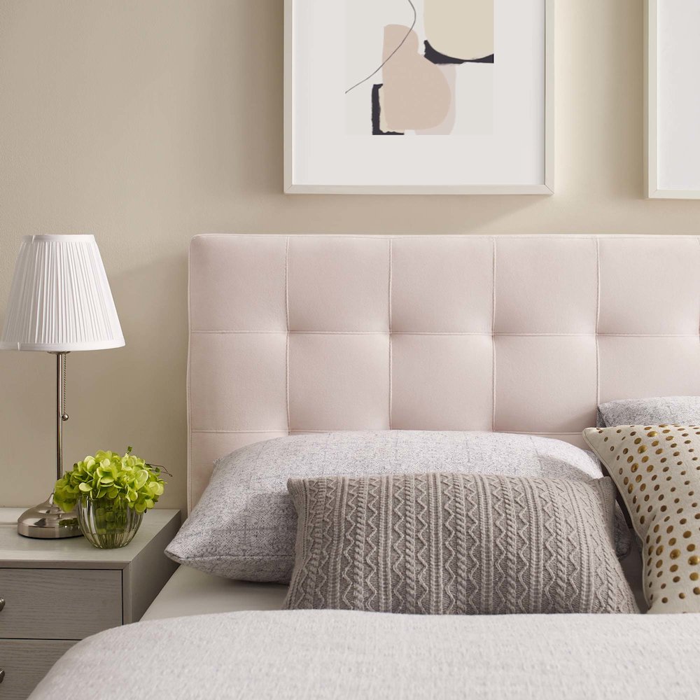 Lily Biscuit Tufted Performance Velvet Queen Headboard