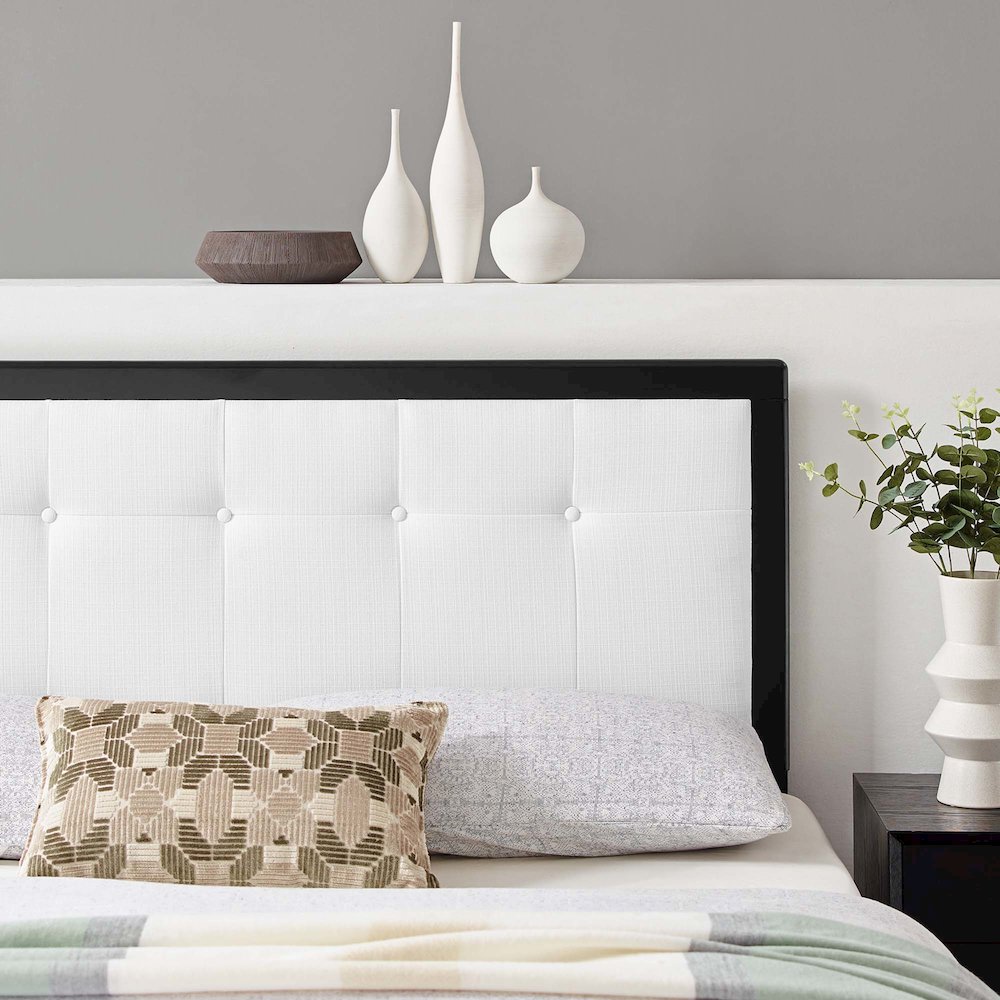 Draper Tufted Fabric and Wood Queen Headboard