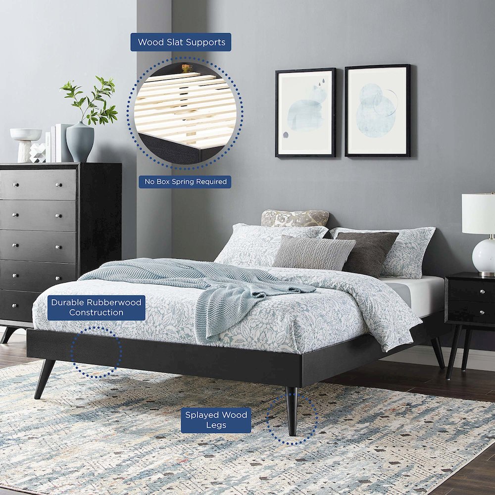 Margo Wood Queen Platform Bed Frame