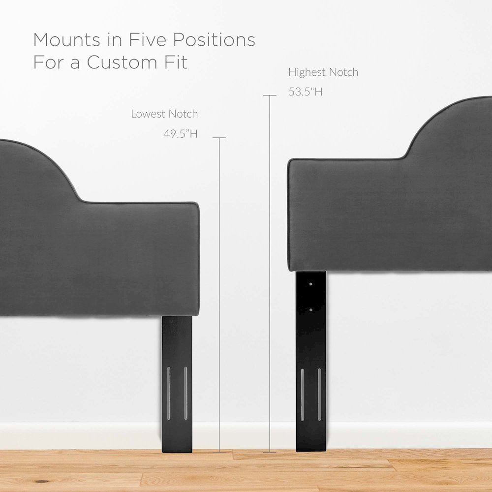 Dawn Performance Velvet Twin Headboard
