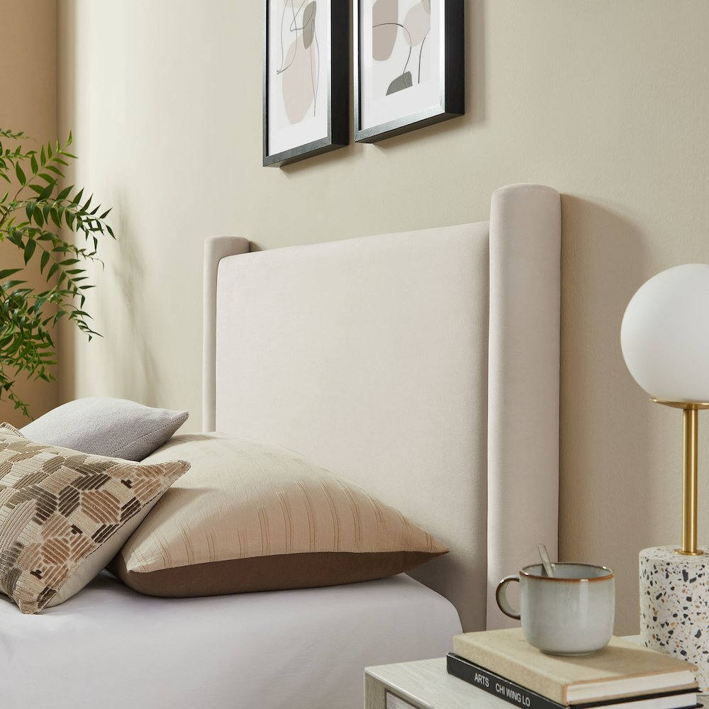 Rael Performance Velvet Twin Platform Bed