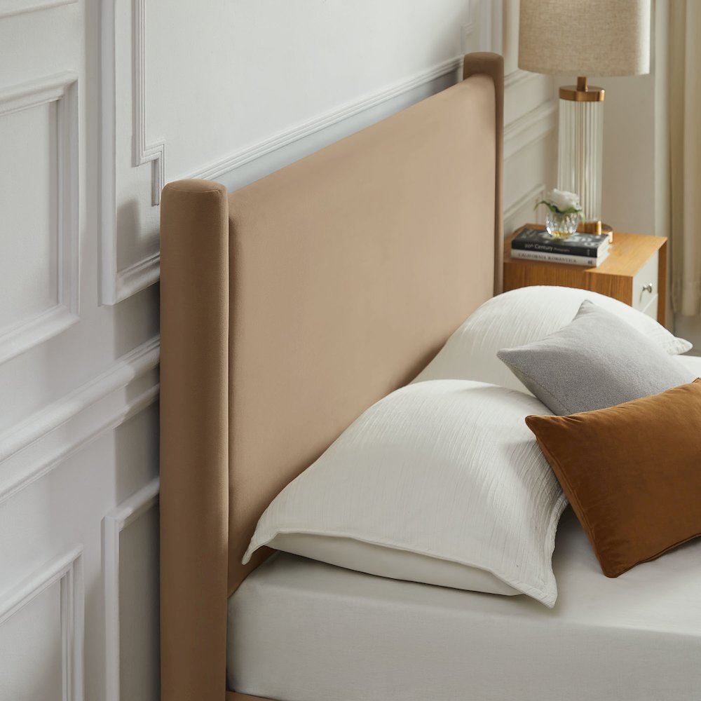 Rael Performance Velvet King Platform Bed