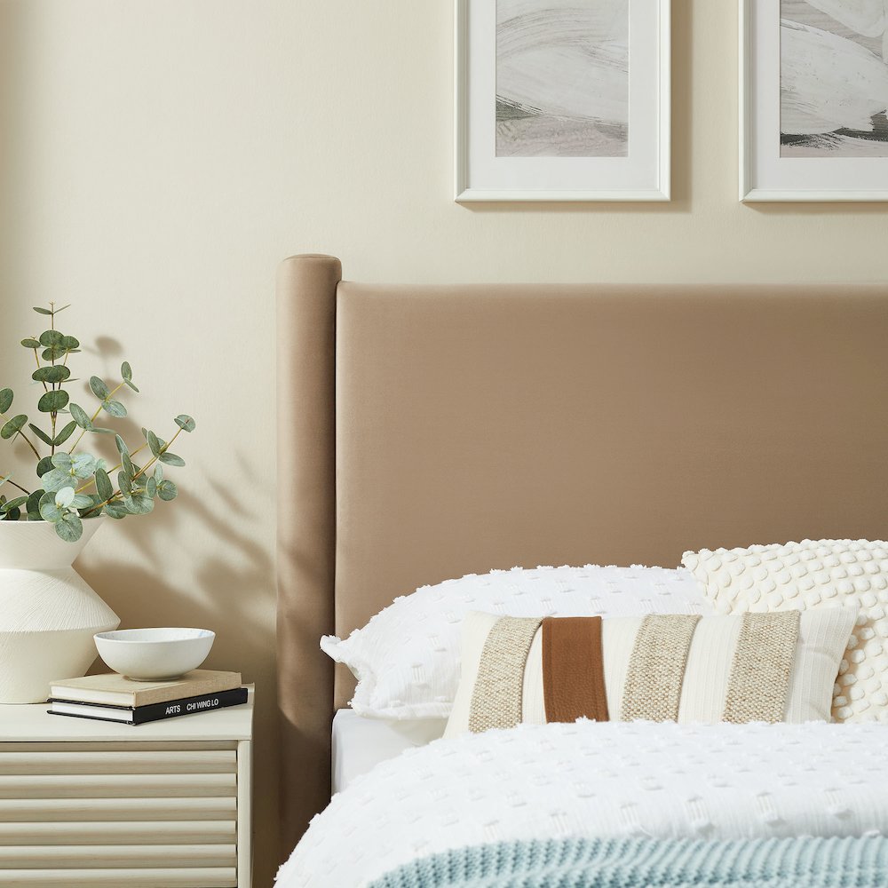 Rael Performance Velvet Twin Headboard