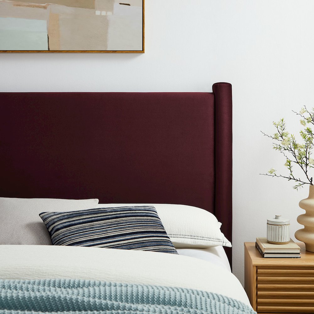 Rael Performance Velvet Full Headboard