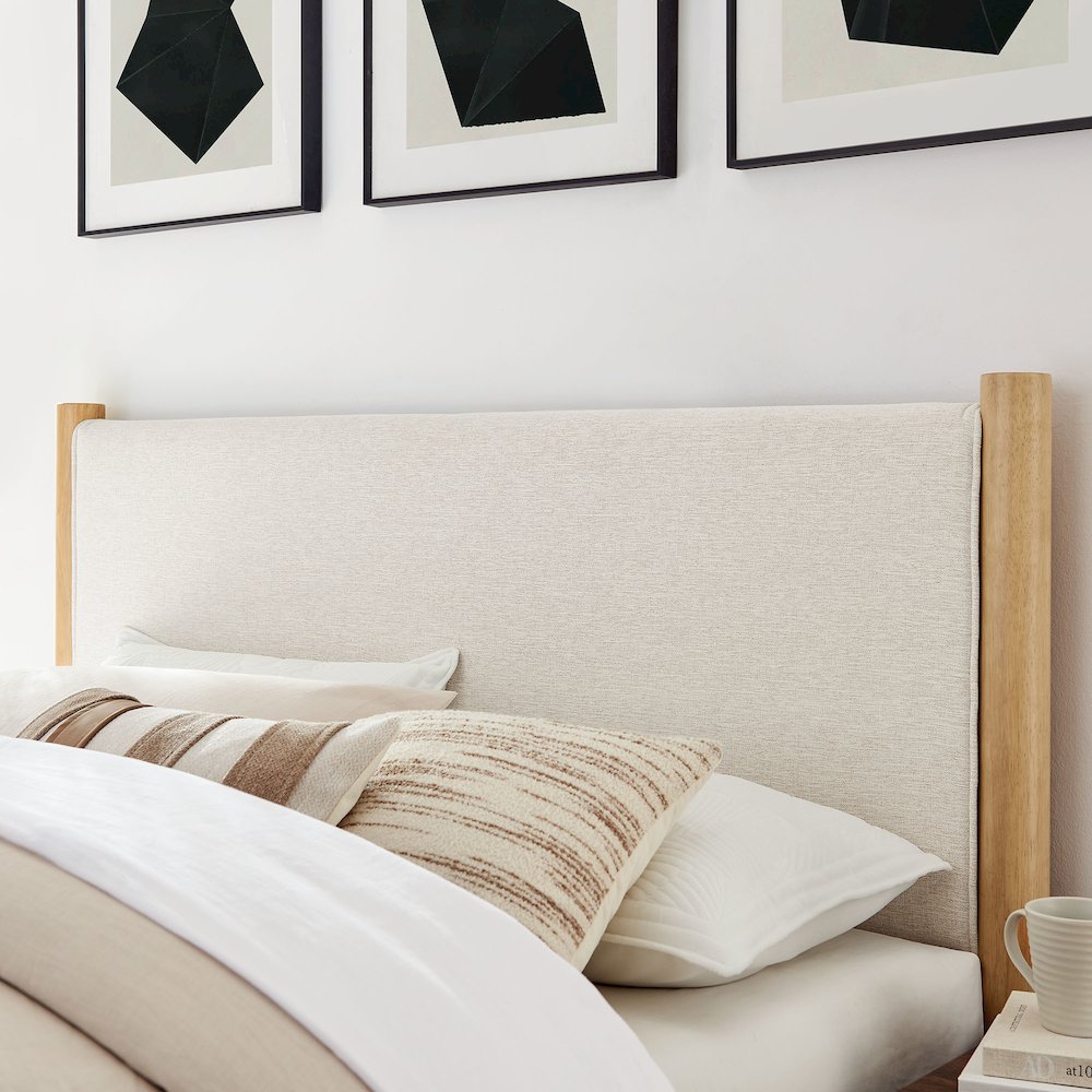 Maven Queen Size Fabric Upholstered Platform Bed