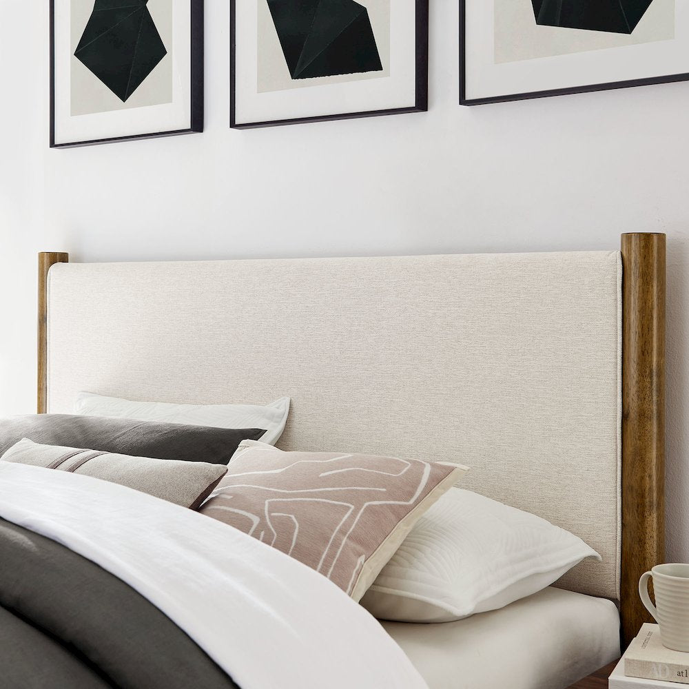 Maven King Size Fabric Upholstered Platform Bed