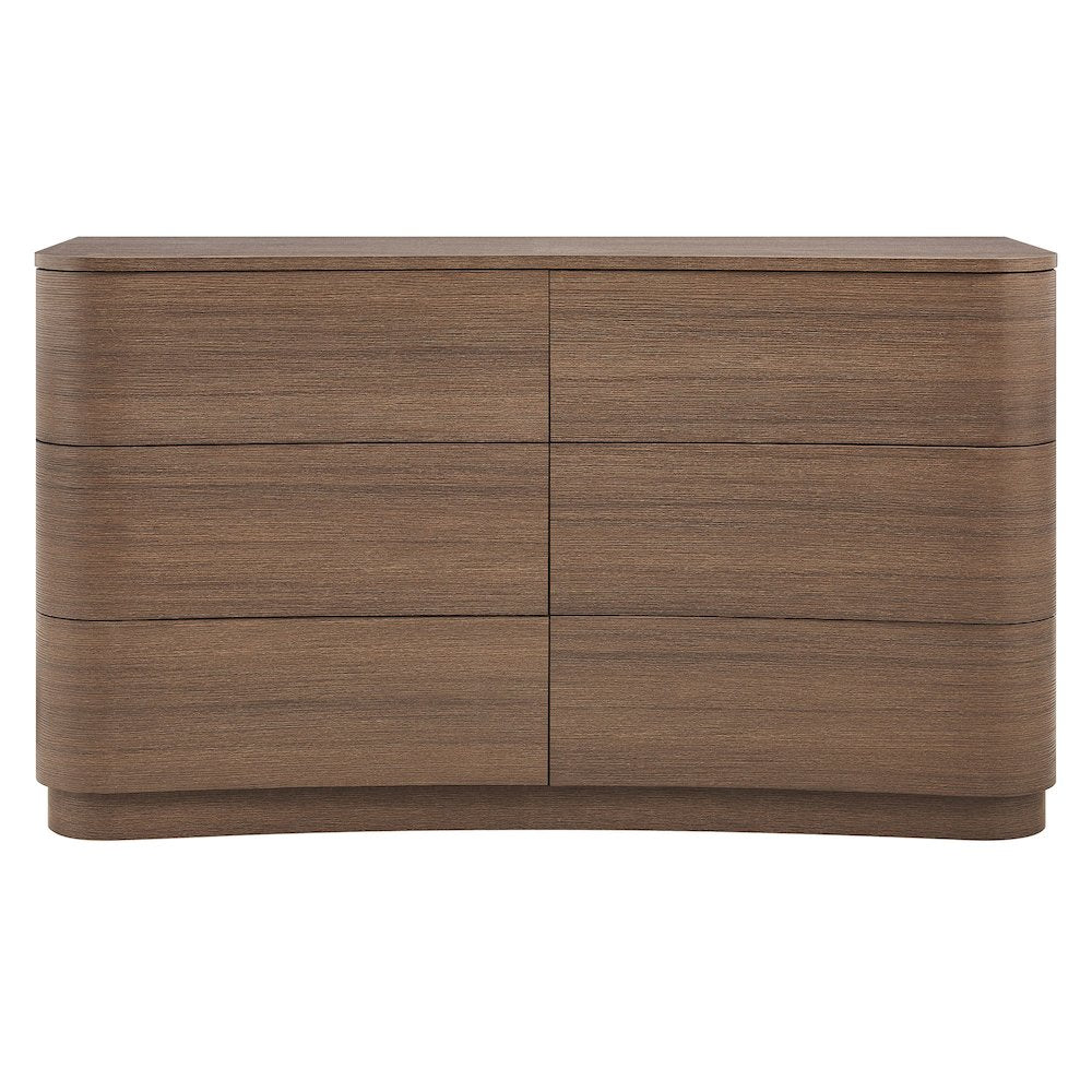 Mirae 6-Drawer Curved Dresser