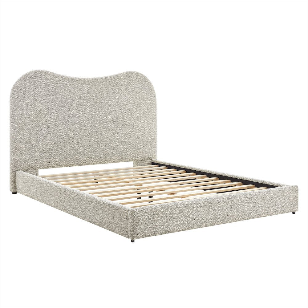 Seluna Boucle Queen Platform Bed