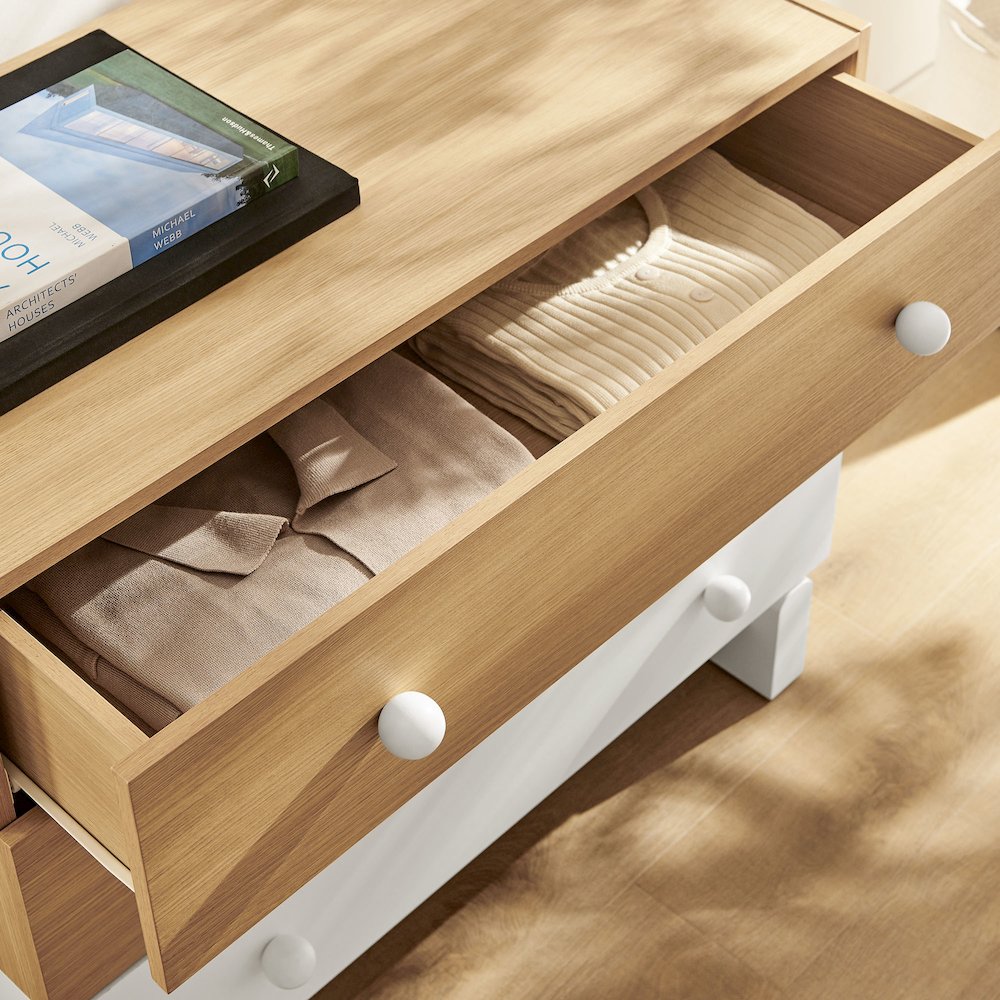 Nolia 3-Drawer Color Block Dresser