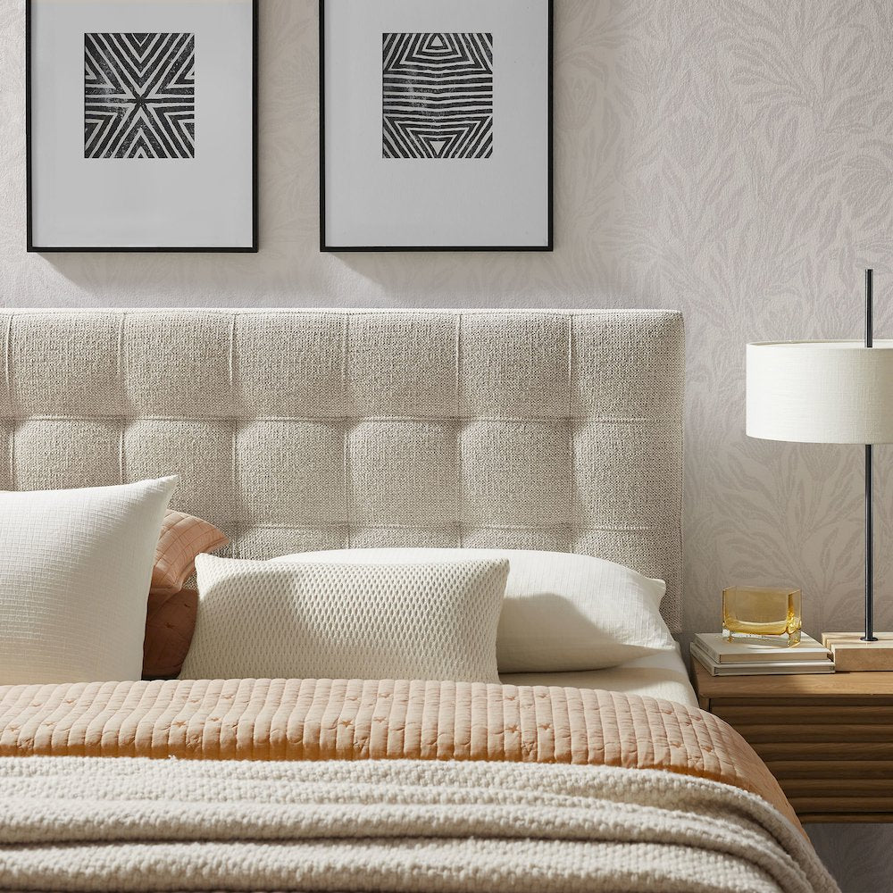 Lily Upholstered Queen Size Headboard